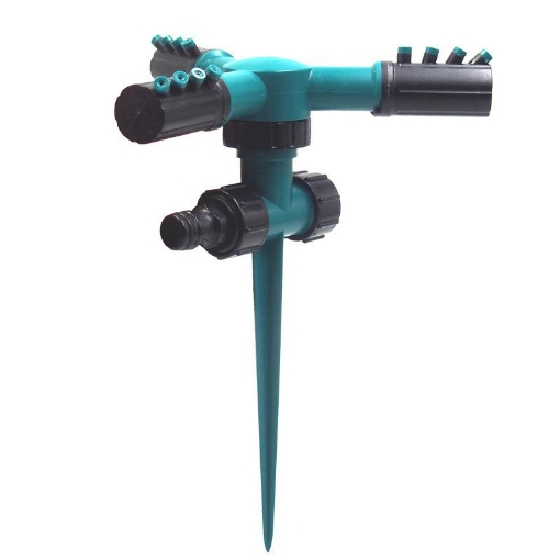 รูปภาพของ Đầu tưới 3 cánh xoay 360° T3C-CC, Vòi tưới 3 cánh 360 độ Kèm chân cắm Lắp nối nhanh 16