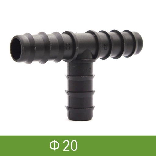 Picture of Tê chia cho ống Φ20 mm TE20, T chia 3 cho ống PE, LDPE, HDPE, PVC D20