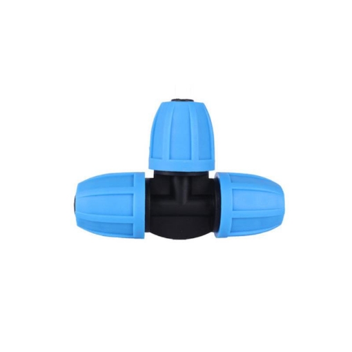 Picture of Tê chia cho ống Φ811 912 mm TE812 Có đai siết, T chia 3 cho ống PE, LDPE, HDPE, PVC 8/11 9/12