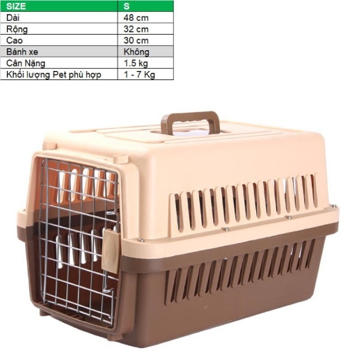 Gambar Lồng vận chuyển Pet (Size S) LHK-S, Lồng hàng không cho Chó,  Mèo, Thú cưng 1-7 kg