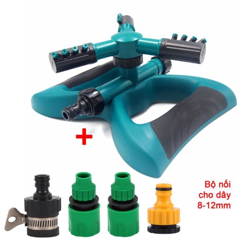 Ảnh của Đầu tưới 3 cánh xoay 360° T3C-CB.503 Kèm Bộ nối nhanh 811, Vòi phun Chân đế cánh bướm