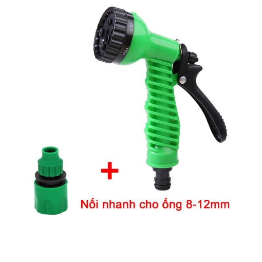 Picture of Vòi xịt nước tưới cây, rửa xe VOI-N7T1.200, Vòi 7 trong 1 + Nối nhanh 8/12 mm