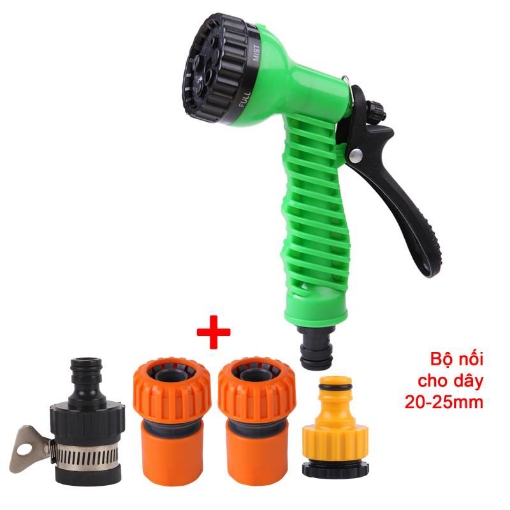 Ảnh của Vòi xịt nước tưới cây, rửa xe Vòi 7 chế độ VOI-N7T1.505, Bộ 5 món Vòi 7 trong 1 20-25 mm