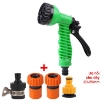 图片 Vòi xịt nước tưới cây, rửa xe 7 Chế độ VOI-N7T1.512, Bộ 4 món Vòi 7 trong 1 + Dây 8-12 mm