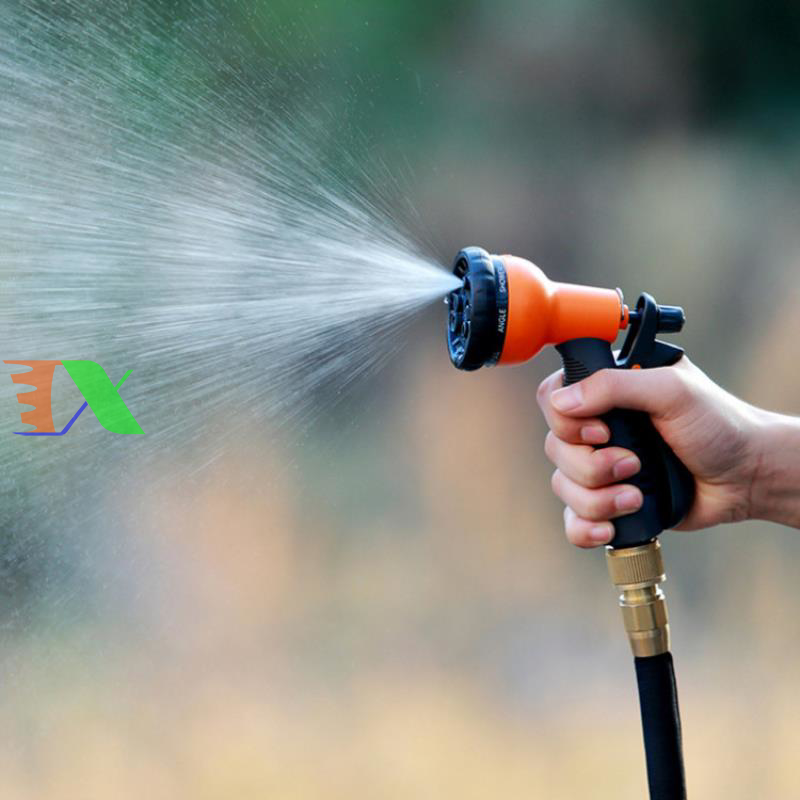 Vòi xịt nước tưới cây, rửa xe, phun sương đa năng (8 trong 1) kèm cút chuyển nhanh 16 siêu bền