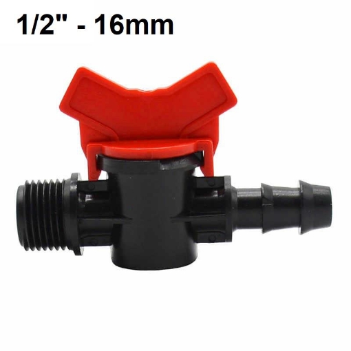 Picture of Khởi thủy Van khóa TM-16B Ren 21 ra ống Φ16 mm, Van khóa dây PE LDPE HDPE PVC 1/2"-16 mm