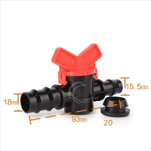 图片 Khởi thủy có van khóa TM-20D Φ20 mm, Khởi thủy kèm đai cao su Φ20 * Φ14 mm