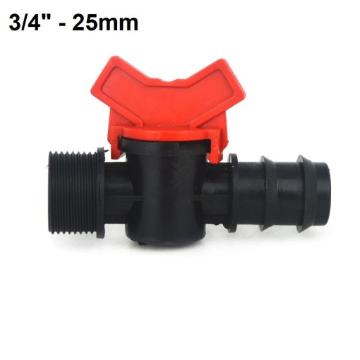 รูปภาพของ Khởi thủy Van khóa TM-25C Ren 27 ra ống Φ25 mm, Van khóa dây PE LDPE HDPE PVC 3/4"-25 mm