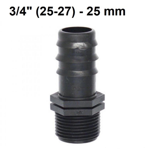 Ảnh của Khởi thủy TKR-3425 Ren 27 ra ống Φ25 mm, Khởi thủy cho dây PVC PE HDPE LDPE