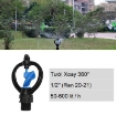 图片 Đầu tưới xoay phun mưa ren 21 TM-313B, Béc tưới xòe 360°, Béc bọ tưới tự động