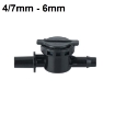 Ảnh của Van chặn áp TM-476  4/7, 6, 7.5 mm, Khóa chống giọt nước cho béc Phun sương,  tưới Xoay