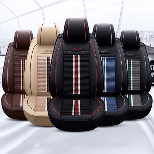 รูปภาพของ Áo ghế ô tô 5D A27, Áo ghế xe hơi, Bọc da ghế xe 5D 5 ghế, Bọc ghế ô tô 4 - 5 chỗ