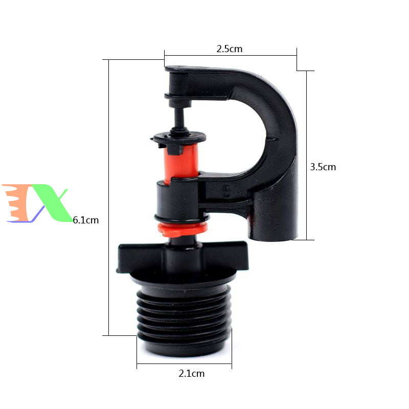 Tưới phun mưa tự xoay tròn 360 độ, tưới treo