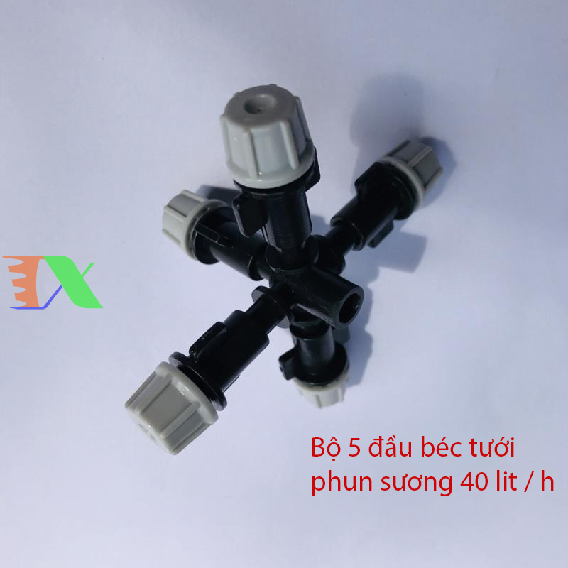 Đầu tưới phun sương, béc phun sương (8l/h) + nối 4/7