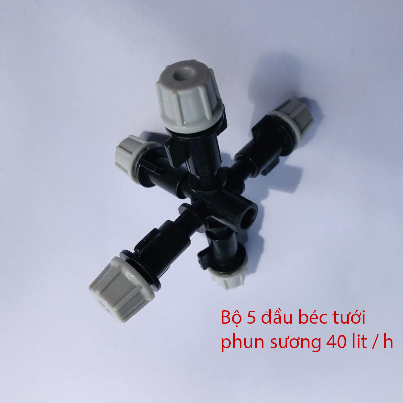 Bộ 5 đầu phun sương trơn 6mm [+7,300đ]