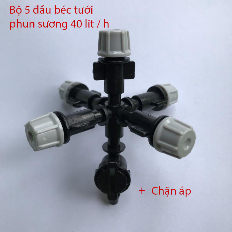 Bộ 5 đầu phun sương chặn áp [+10,000đ]