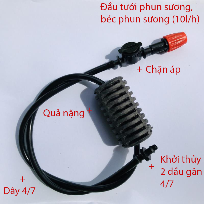 Tưới treo 1 Đầu tưới phun sương 10L/h, gân 4/7 [+6.700đ]