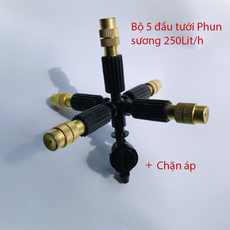 Bộ 5 đầu phun sương chặn áp [+24,000đ]