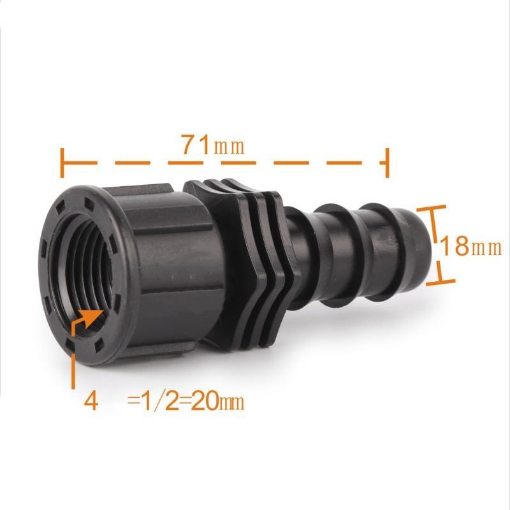 Ảnh của Khởi thủy TKR-1220T Ren trong 21 ra ống Φ20 mm, Khởi thủy cho dây PVC PE HDPE LDPE