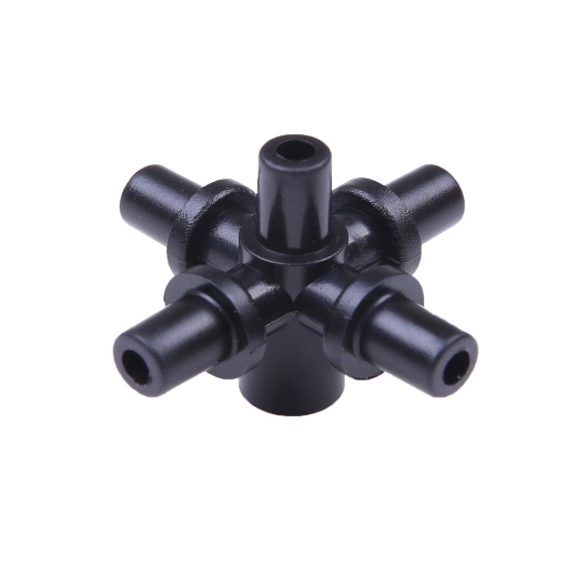 Picture of Đầu chia 5 trơn 6 mm ra 6 mm KT60.60, Khởi thủy chia 5 lắp béc tưới phun sương