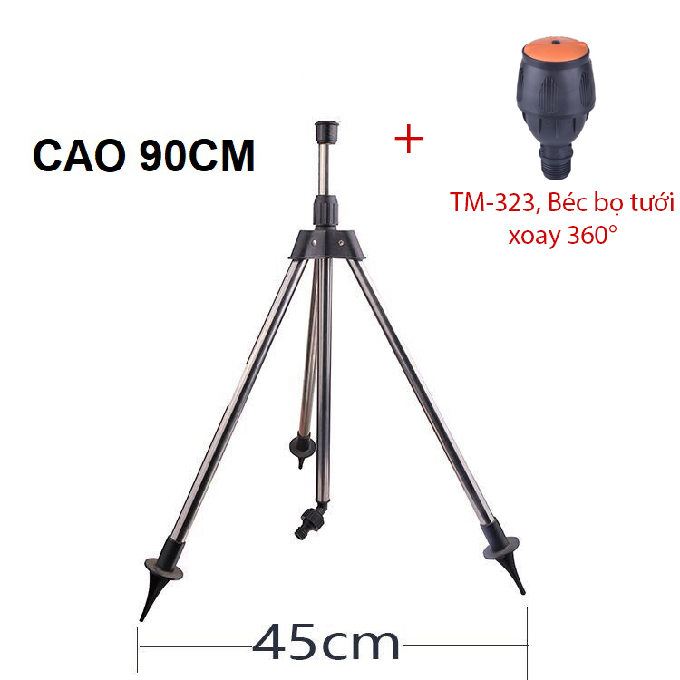 Béc bọ tưới xoay 360° Kèm chân đế Tripod 3 chân [+100.000đ]