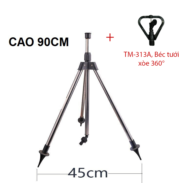 Béc tưới xòe 360° Kèm chân đế Tripod 3 chân [+100,000đ]