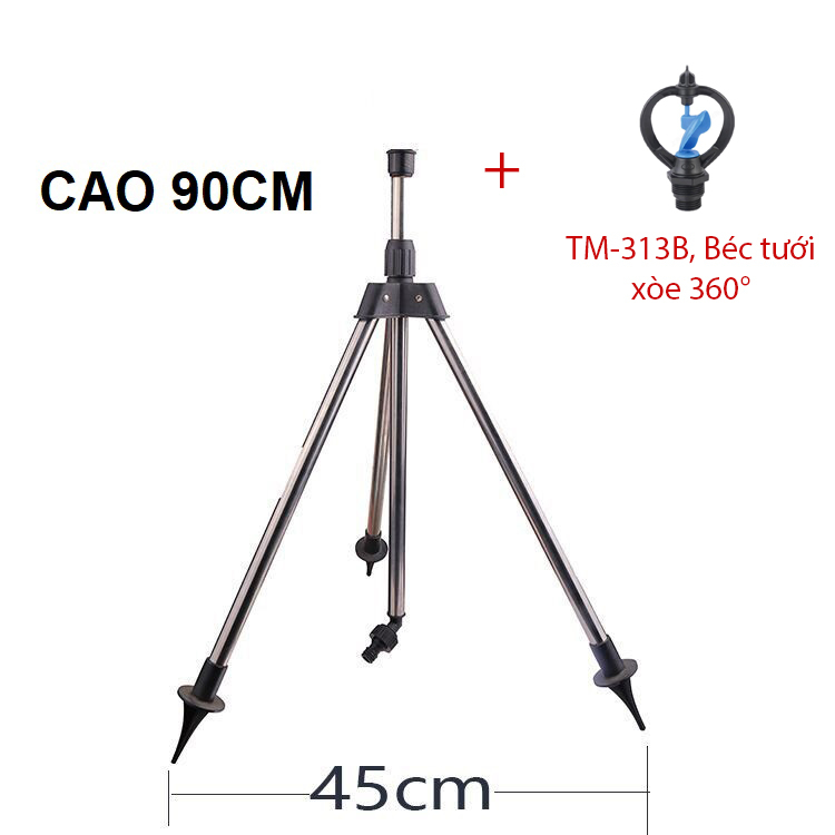 Béc tưới xòe 360° Kèm chân đế Tripod 3 chân [+100,000đ]