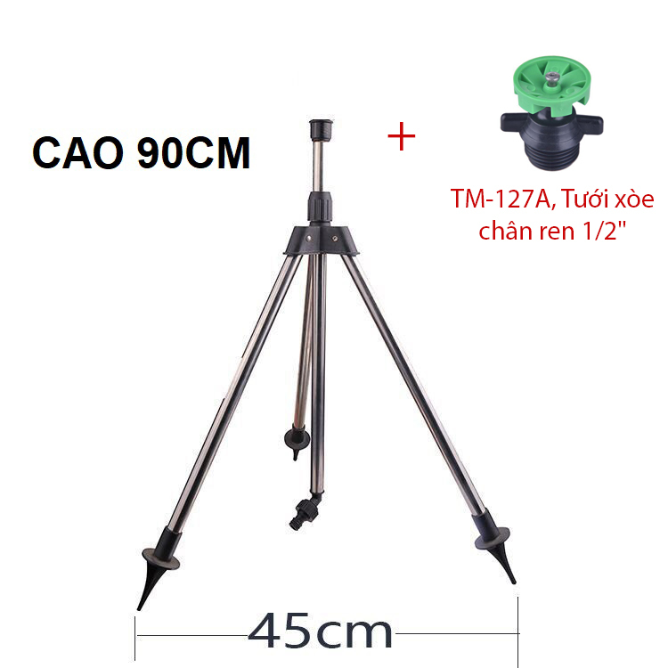 Béc tưới xòe 360° Kèm chân đế Tripod 3 chân [+100,000đ]