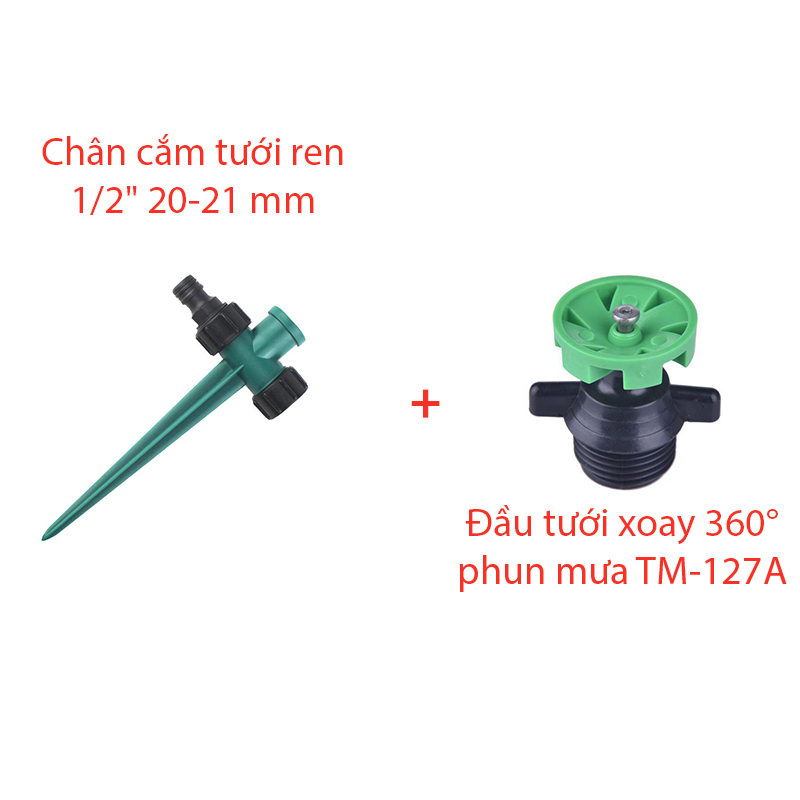 Béc tưới xòe 360° Kèm chân cắm [+16,000đ]