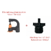 Gambar Đầu tưới xoay phun mưa trơn 6 mm TM-203, Béc tưới xòe 360° Kèm phụ kiện nối
