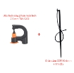 Gambar Đầu tưới xoay phun mưa trơn 6 mm TM-203, Béc tưới xòe 360° Kèm phụ kiện nối