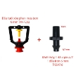 รูปภาพของ Đầu tưới xòe phun mưa trơn 6 mm TM-7202, Béc tưới xòe 360° Kèm phụ kiện nối