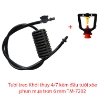 รูปภาพของ Đầu tưới xòe phun mưa trơn 6 mm TM-7202, Béc tưới xòe 360° Kèm phụ kiện nối