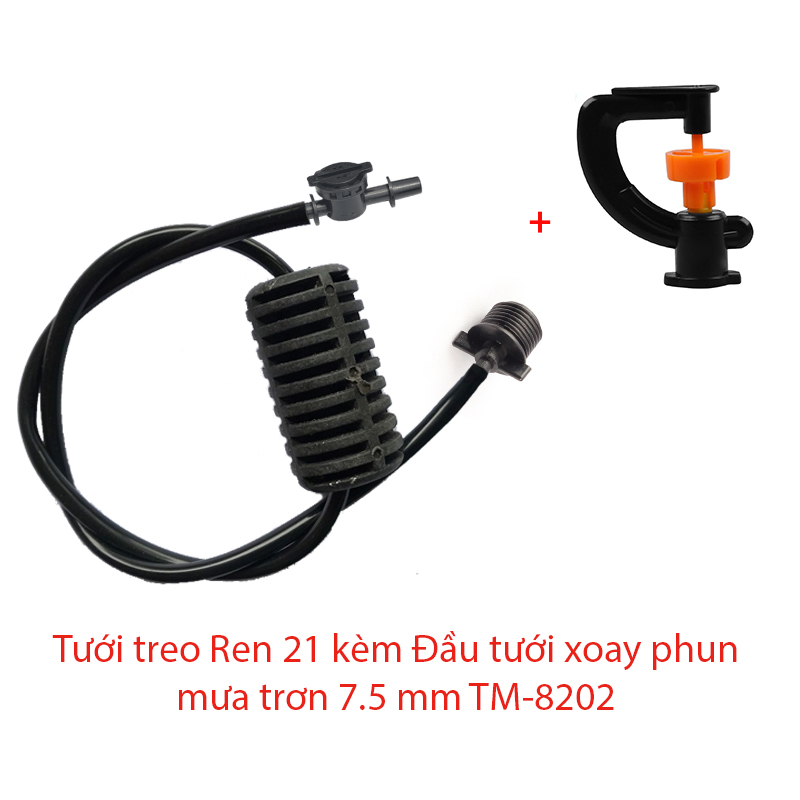 Béc tưới xòe 360° Kèm Tưới treo Ren 21 [+7.900đ]