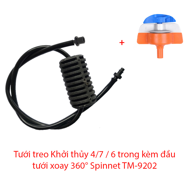 Béc tưới xòe 360° Kèm Tưới treo Khởi thủy 4/7 / 6 trong [+4.300đ ]