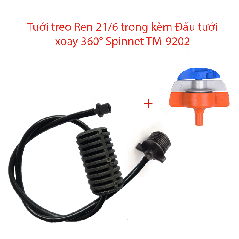 Béc tưới xòe 360° Kèm Tưới treo Ren 21  / 6 trong [+5.500đ ]