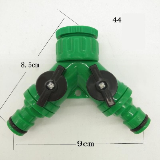 Picture of Đầu nối nhanh chia 2 NN2.C1, Y chia 2 có van khóa , Khớp nối nhanh chia 2 1/2" 3/4"