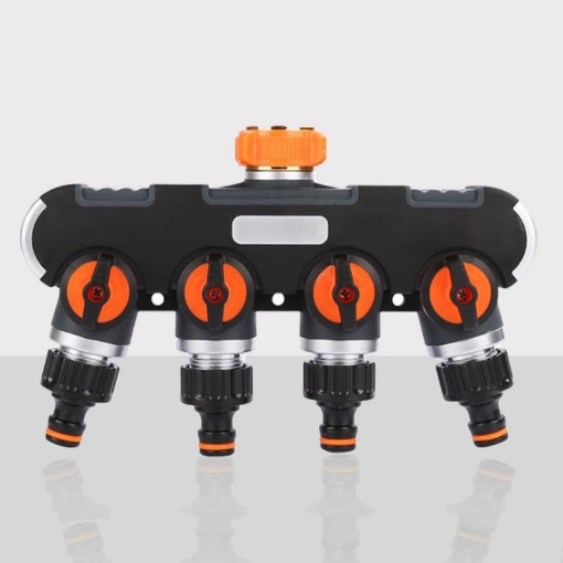 รูปภาพของ Đầu nối nhanh chia 4 NN4.EC1, Khớp nối nhanh chia 4 có van khóa 1/2" 3/4"