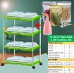 Ảnh của Bộ kit Khay trồng rau mầm thủy canh 3 lớp 3KM, Gồm Khay, Giá đỡ, Bình xịt, Hạt giống