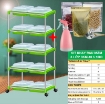 Ảnh của Bộ kit Khay trồng rau mầm thủy canh 3 lớp 3KM, Gồm Khay, Giá đỡ, Bình xịt, Hạt giống