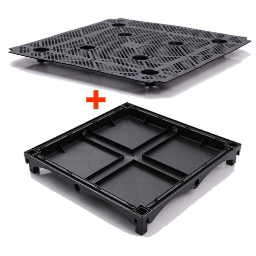 Ảnh của Đáy và Tấm lót chậu lắp ghép D.CLG-40, Đáy Chậu ghép cỡ 40x40cm
