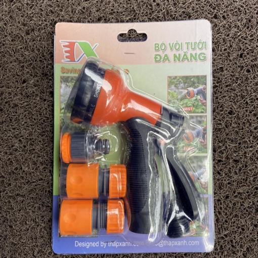 Gambar Bộ phụ kiện tưới cây, Rửa xe 4 món VPN-4002, Bộ vòi tưới cây 8 trong 1 Phụ kiện 12-18 mm