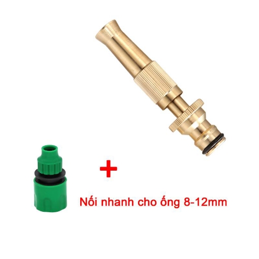 Ảnh của Vòi xịt nước tưới cây VOI-6, Vòi đồng đa năng kèm Phụ kiện nối nhanh