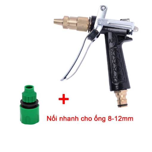 Picture of Vòi xịt nước tưới cây VOI-5T1, Vòi đồng 5 chế độ kèm Phụ kiện nối nhanh