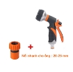 Ảnh của Vòi xịt nước tưới cây VOI-EC8, Vòi 8 chế độ kèm Phụ kiện nối nhanh
