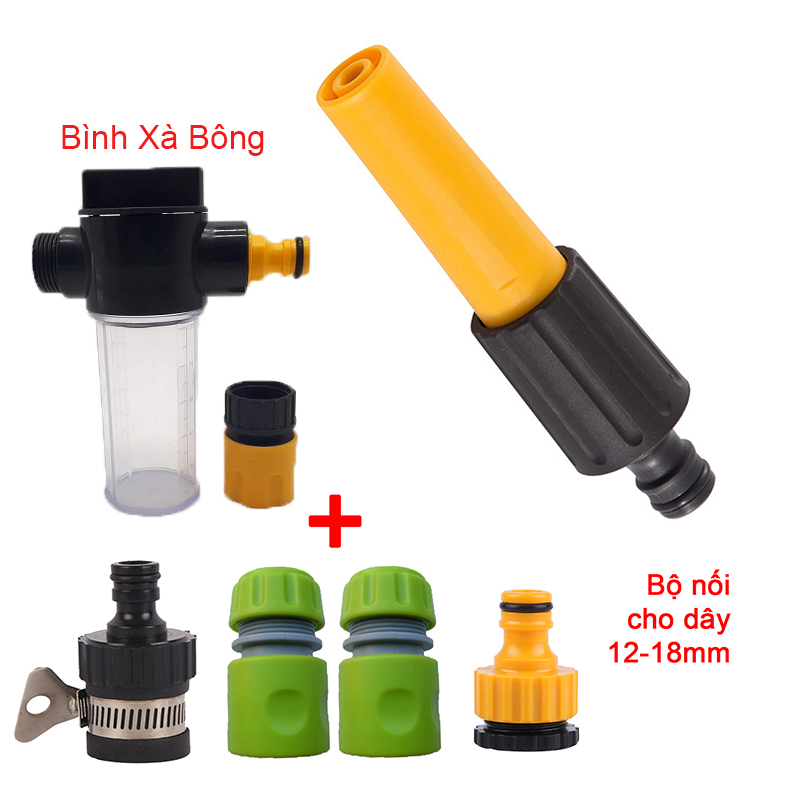 Bộ 6 món 12/18, bình xà bông (Vòi N-16) [+62.000đ]