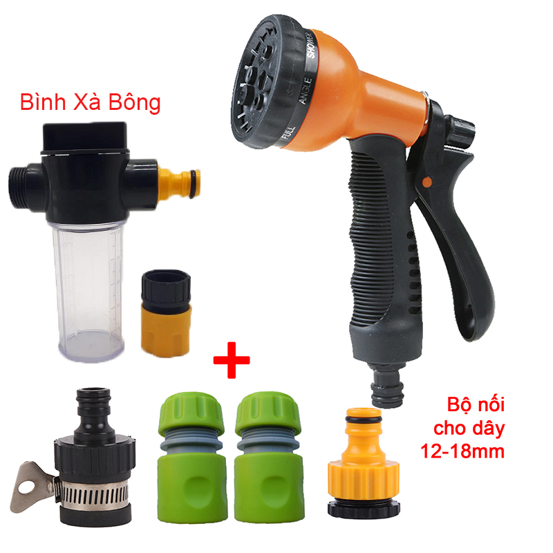 Bộ 6 món 12/18, Bình xà bông (Vòi 8T1) [+62.000đ]