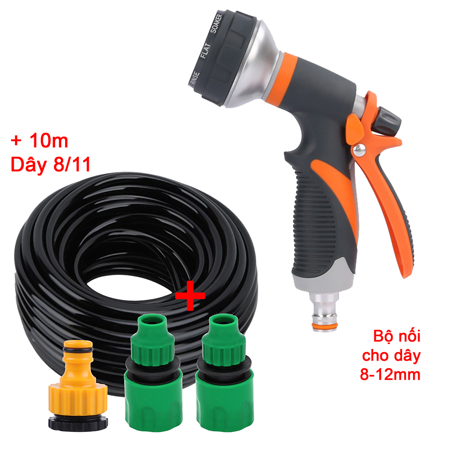 Bộ 4 món 8/12 (Vòi EC8) + 10m dây 8/12