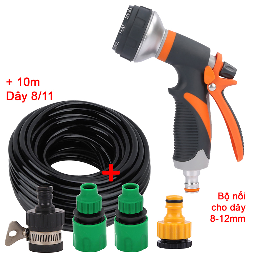 Bộ 5 món 8/12 (Vòi EC8) + 10m dây 8/12 [+9.000đ]