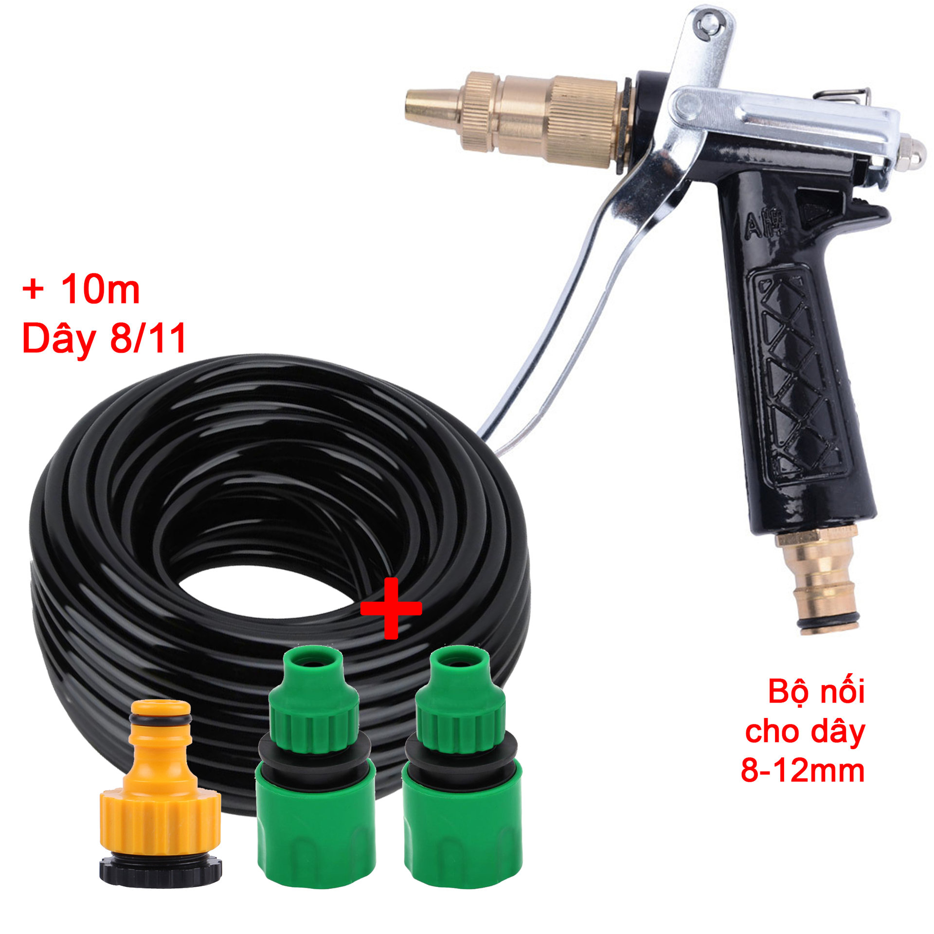 Bộ 4 món 8/12 (Vòi 5T1) + 10m dây 8/12